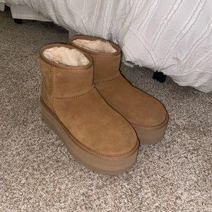 Mini Platform UGGs Chestnut